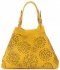 Kožené kabelka shopper bag Vittoria Gotti žlutá V8913