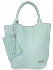 Kožené kabelka shopper bag Vittoria Gotti mátová B22