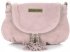Kožené kabelka listonoška Vittoria Gotti pudrová růžová V414S