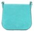 Kožené kabelka listonoška Genuine Leather tyrkysová 0003