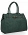 Dámská kabelka kufřík Hernan lahvově zelená HB0248