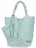 Kožené kabelka shopper bag Vittoria Gotti mátová B23