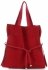 Kožené kabelka shopper bag Vittoria Gotti červená V26A