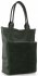 Kožené kabelka shopper bag Vittoria Gotti lahvově zelená V270