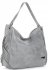 Kožené kabelka shopper bag Vittoria Gotti světle šedá V8818