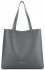 Kožené kabelka shopper bag Vittoria Gotti šedá V694150