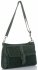 Kožené kabelka listonoška Vittoria Gotti lahvově zelená V71014
