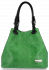 Kožené kabelka univerzální Vittoria Gotti dračí zelená V2L