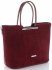 Kožené kabelka kufřík Silvia Rosa bordová SR3140