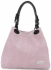 Kožené kabelka shopper bag Vittoria Gotti pudrová růžová V90047CH