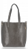 Kožené kabelka shopper bag Vittoria Gotti šedá VG803
