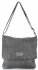 Kožené kabelka listonoška Genuine Leather šedá L5127