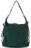 Kožené kabelka batůžek Vittoria Gotti lahvově zelená V1670C
