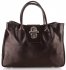 Bőr táska kuffer Vera Pelle csokoládé 852