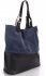 Bőr táska shopper bag Genuine Leather Indigó 605