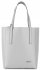 Bőr táska shopper bag Vittoria Gotti világosszürke V3121