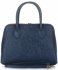 Bőr táska kuffer Genuine Leather tengerkék 80032