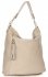 Bőr táska shopper bag Genuine Leather sötét bézs 1326