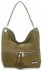 Bőr táska shopper bag Vittoria Gotti zöld V3821