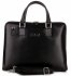 Bőr táska aktatáska Vittoria Gotti fekete V971