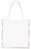 Bőr táska shopper bag Genuine Leather fehér 5013