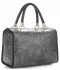 Bőr táska kuffer Genuine Leather szürke 214E
