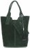 Bőr táska shopper bag Vittoria Gotti palackzöld V5190