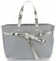 Bőr táska shopper bag Vittoria Gotti szürke V5635