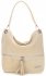 Bőr táska shopper bag Vittoria Gotti bézs V3821
