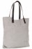 Bőr táska shopper bag Vittoria Gotti világosszürke V8267