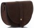 Bőr táska levéltáska Vittoria Gotti csokoládé V5751