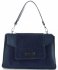 Bőr táska kuffer Vittoria Gotti tengerkék V17A