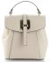 Bőr táska hátitáska Vittoria Gotti bézs V3199