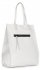 Bőr táska shopper bag Vittoria Gotti fehér V8622