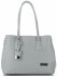 Bőr táska kuffer Vittoria Gotti világosszürke V763