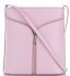 Bőr táska levéltáska Genuine Leather púderrózsaszín 208