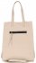Bőr táska shopper bag Vittoria Gotti bézs V8622