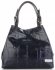 Bőr táska shopper bag Vittoria Gotti tengerkék V692754