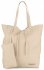 Bőr táska shopper bag Vittoria Gotti bézs V775