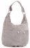 Bőr táska univerzális Genuine Leather világosszürke 8309