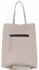 Bőr táska shopper bag Vittoria Gotti világosszürke V8622