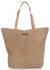 Bőr táska shopper bag Vittoria Gotti bézs V915