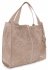 Bőr táska shopper bag Vittoria Gotti bézs V5