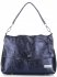 Bőr táska levéltáska Vittoria Gotti tengerkék V8803