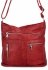 Uniwersalna Torebka Damska Listonoszka firmy Herisson 13K392 Ciemno Czerwona