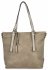 Uniwersalna Torebka Damska XL Shopper Bag firmy Hernan HB0213-1 Ciemno Beżowa/Beżowa
