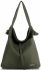 Vittoria Gotti Uniwersalna Torebka Skórzana na każdą okazję Zielona