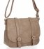 BEE BAG Firmowa Listonoszka Damska Nancy w stylu vintage Ciemno Beżowa