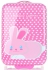 Walizka Kabinówka Dla Dzieci w Kropki z Króliczkiem Firmy Madisson Multikolor - Różowa