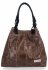 Torebka Skórzana Shopper w Motyw Żółwia Vittoria Gotti V692754 Ziemista